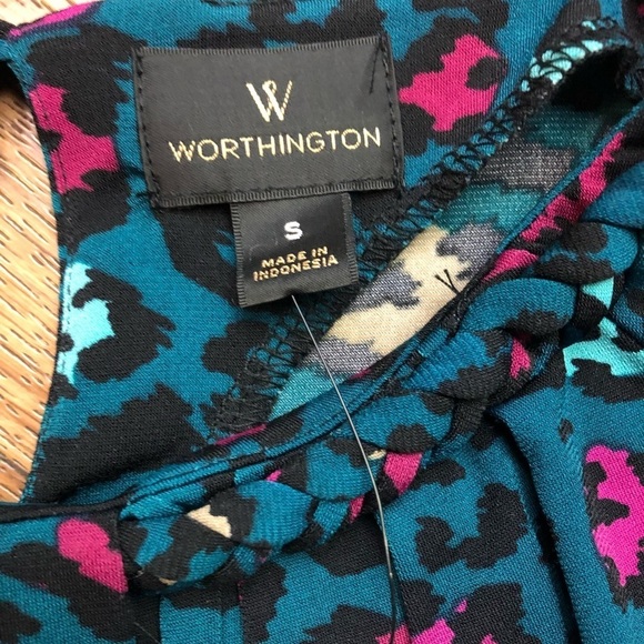 Animal Print Top by Worthington NWT - Picture 2 of 9